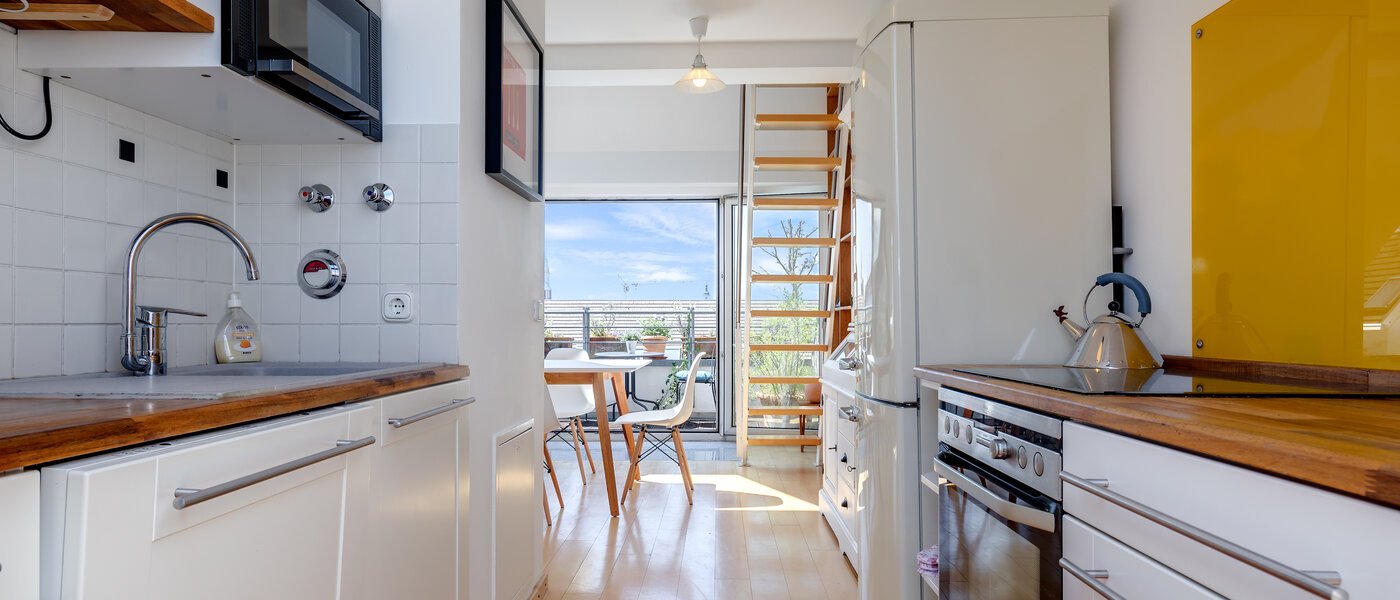 двухэтажная квартира München Sendling 03 кухня 10582
