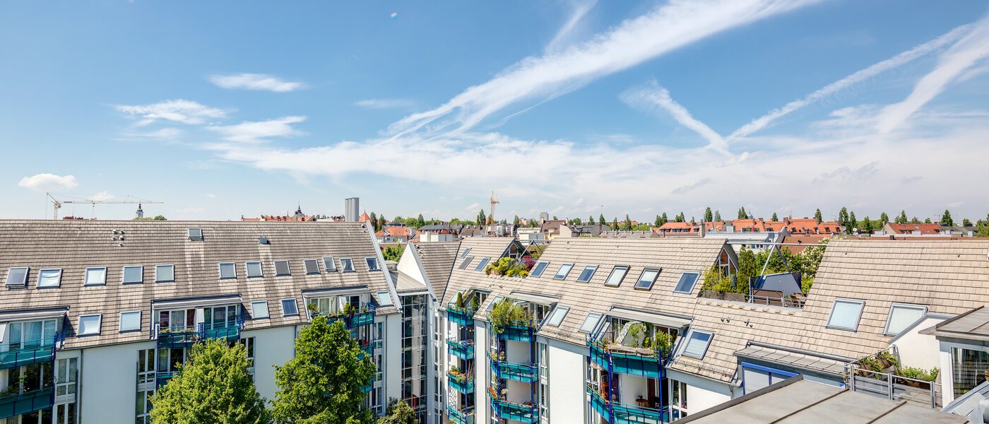 двухэтажная квартира München Sendling 04 вид из окна 10582