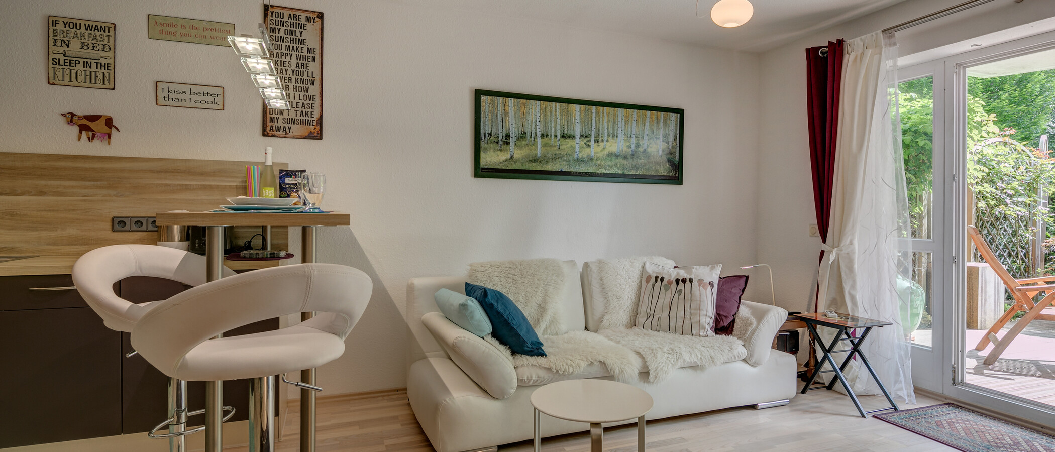 квартира München Schwabing-Georgenschwaige 02 гостиная 10584