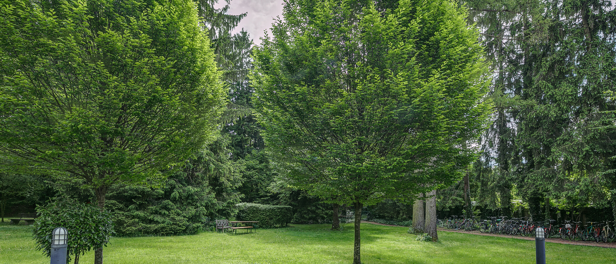 квартира München Schwabing-Georgenschwaige 01 вид из окна 10584