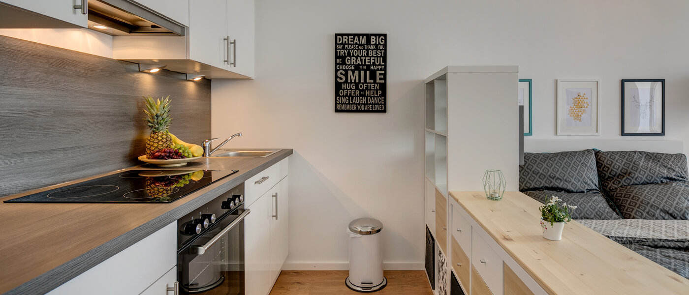 квартира München Olympiadorf 02 кухня 10605