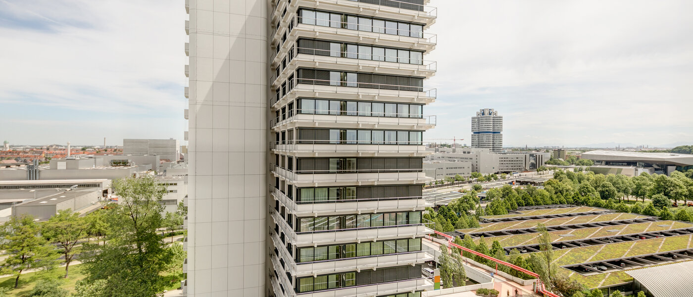 квартира München Olympiadorf 01 вид из окна 10605