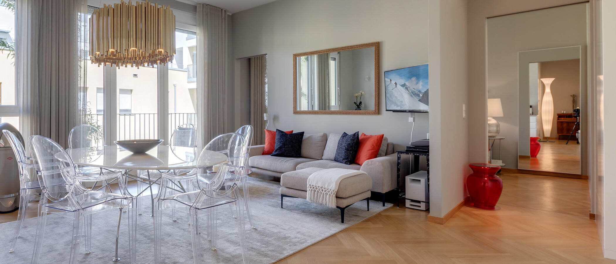 квартира München Schwabing 01 гостиная 10614