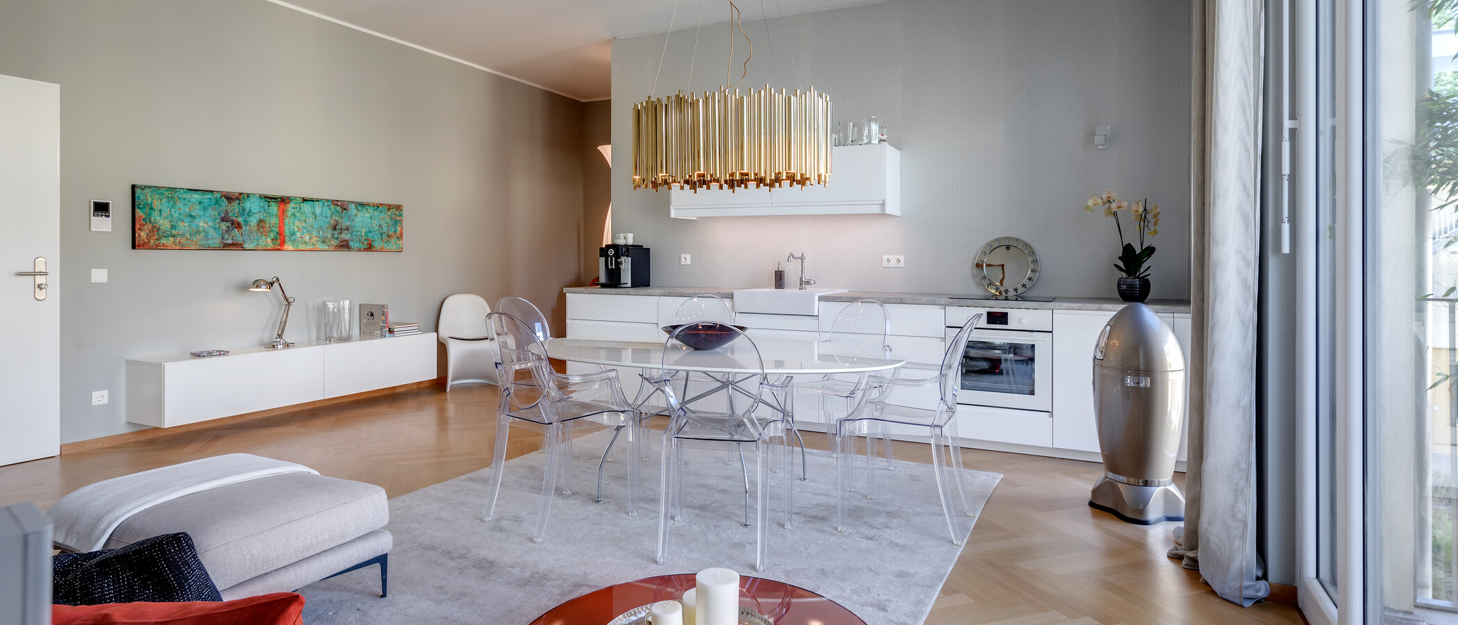 квартира München Schwabing 05 гостиная 10614