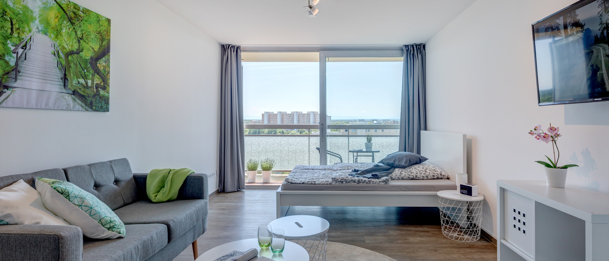 квартира München Neuperlach 01 гостиная 10620