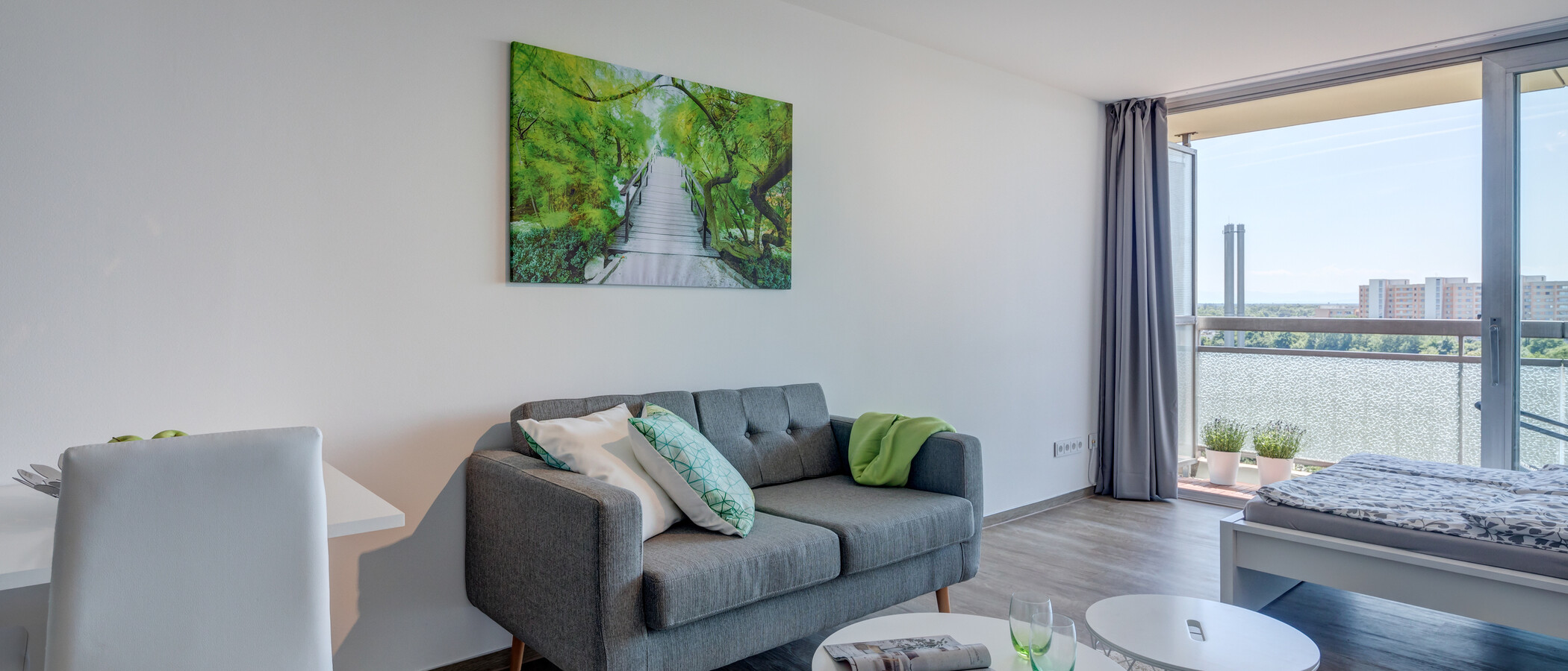 квартира München Neuperlach 02 гостиная 10620
