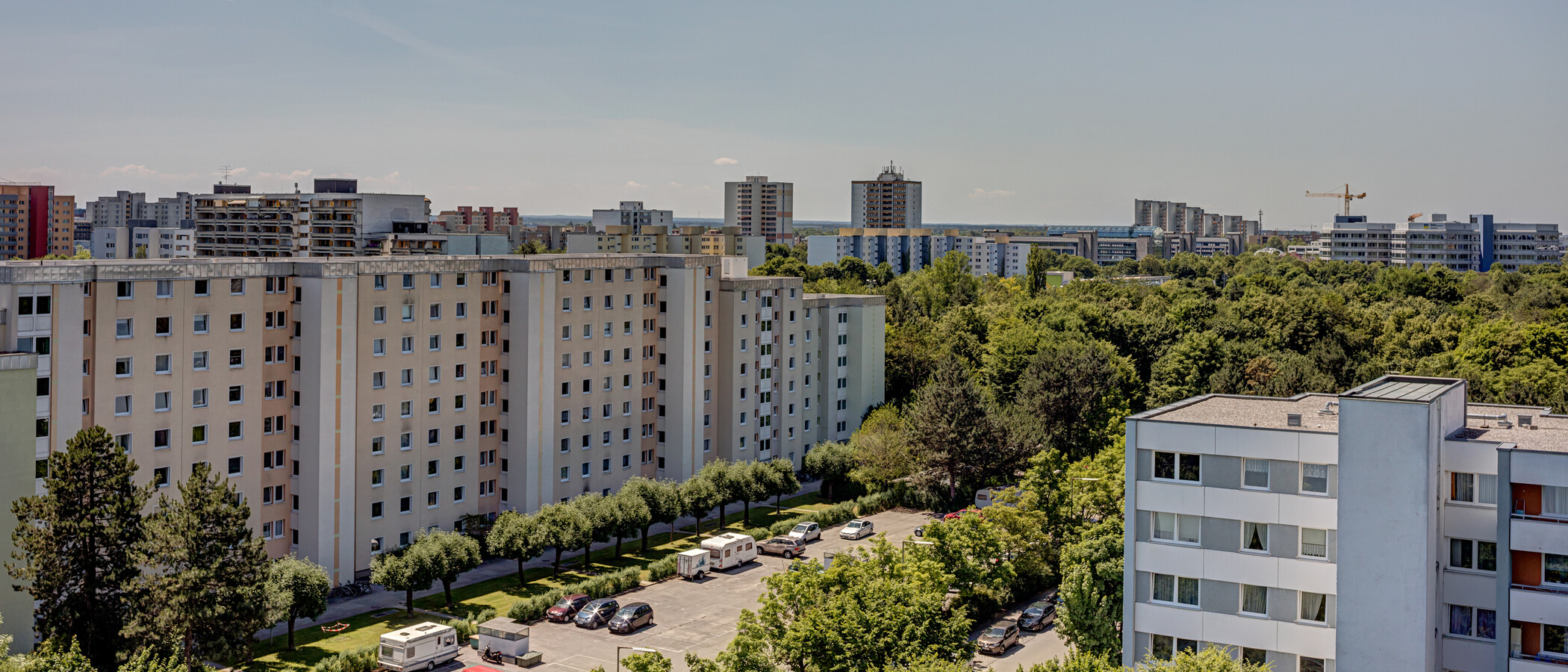 квартира München Neuperlach 06 вид из окна 10620