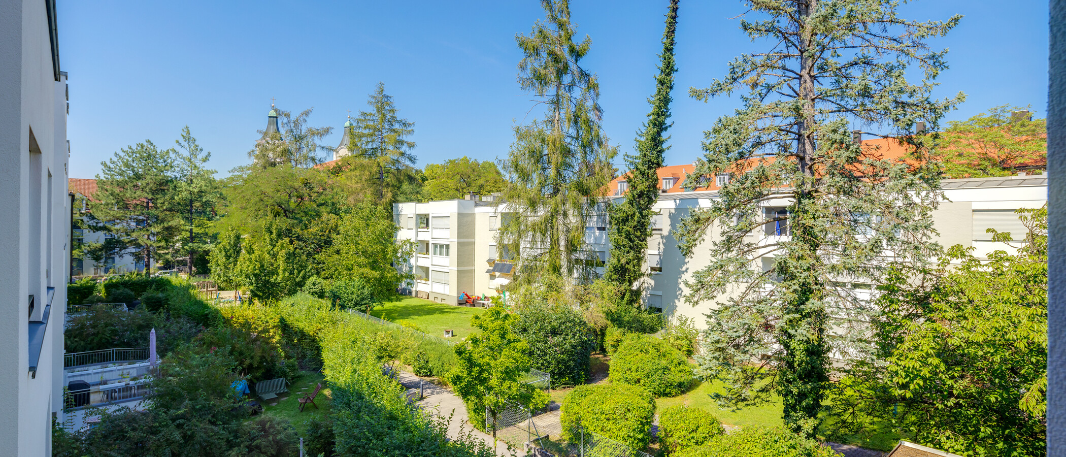 квартира München Nymphenburg 03 вид из окна 10628
