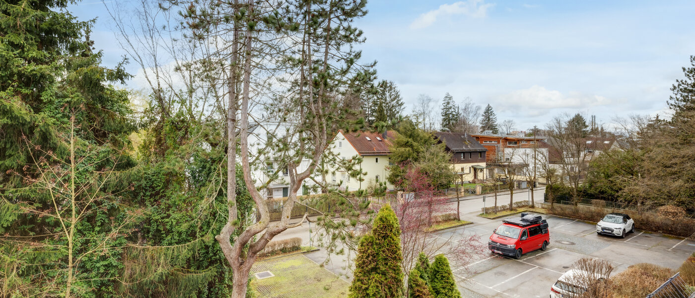 мансардная квартира München Trudering 02 вид из окна 10634