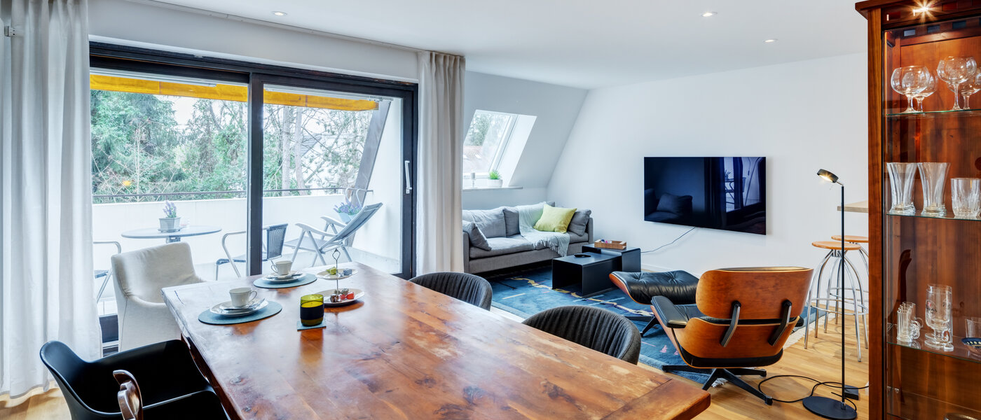 мансардная квартира München Trudering 01 жилое пространство 10634