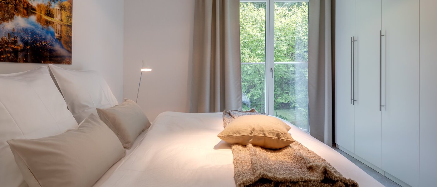 квартира München Bogenhausen 02 спальная комната 10643