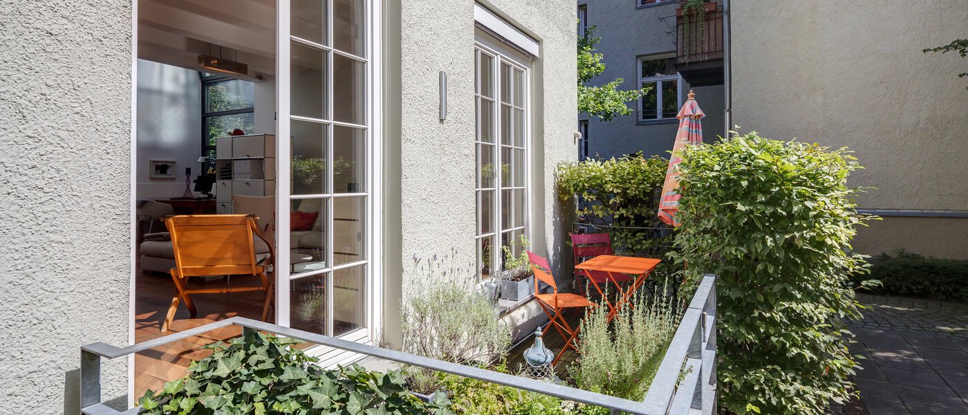 двухэтажная квартира München Isarvorstadt 01 балкон 10712