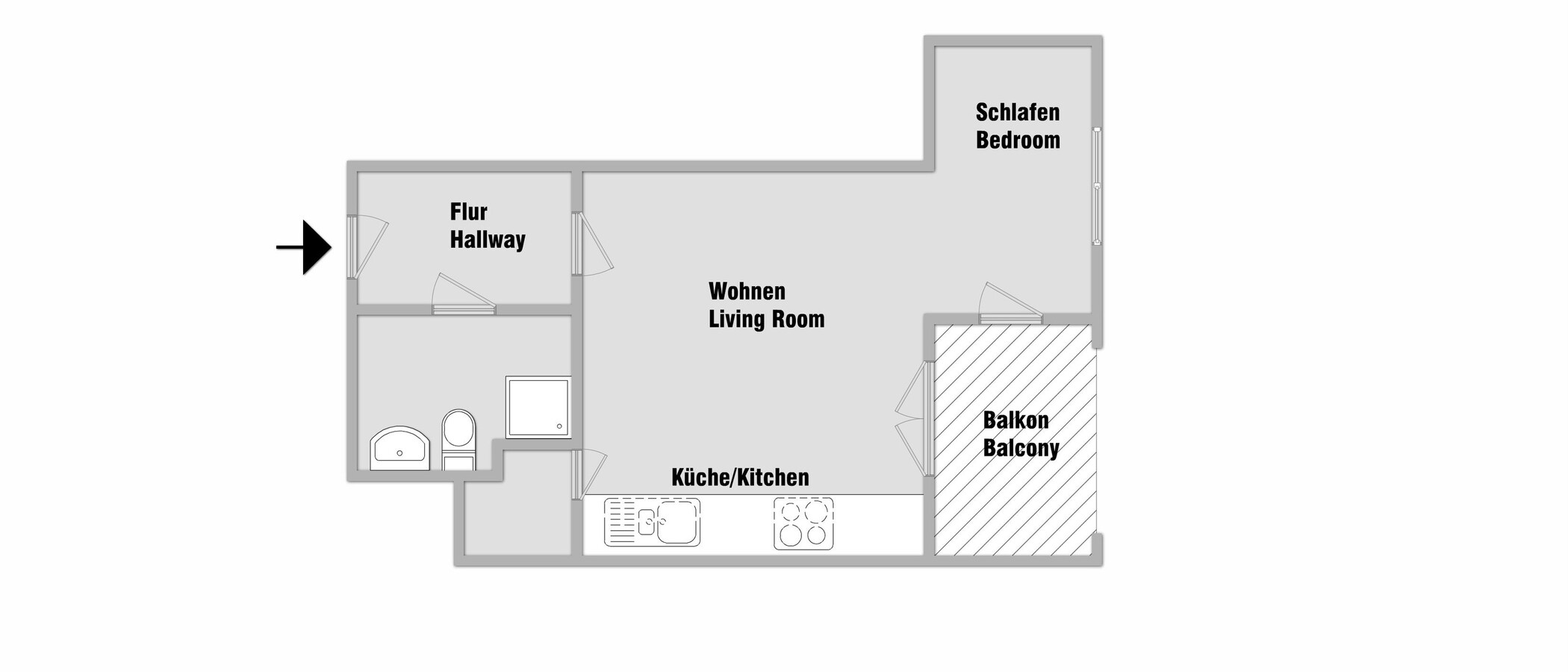 квартира München Milbertshofen 01 план этажа 10739