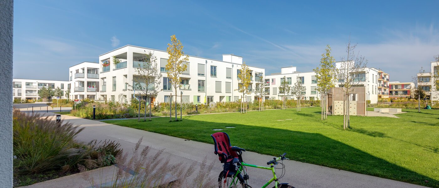 квартира München Messestadt Riem 01 вид из окна 10763