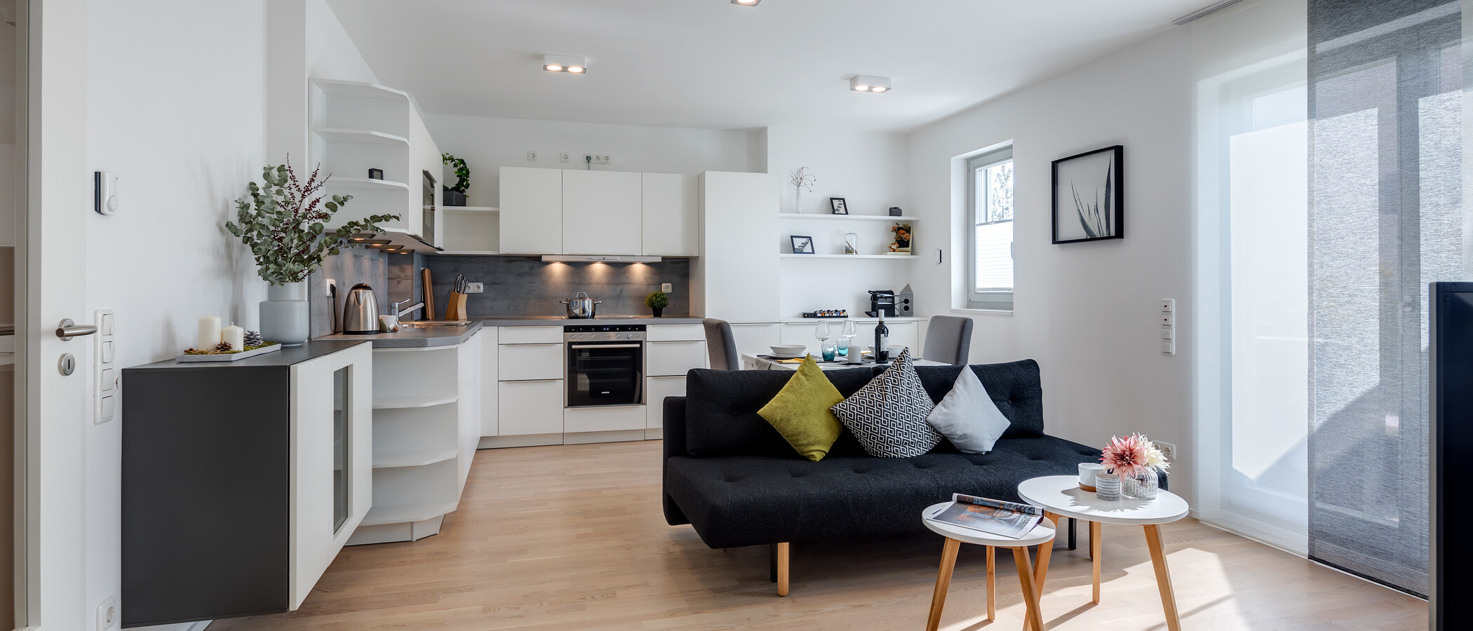 квартира München Messestadt Riem 01 гостиная 10766