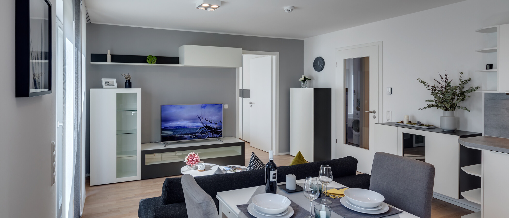 квартира München Messestadt Riem 05 гостиная 10766