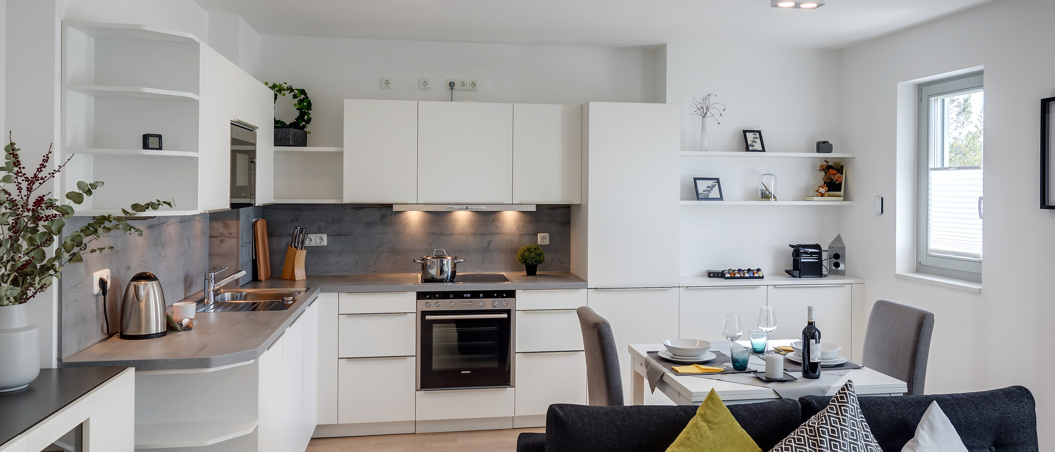 квартира München Messestadt Riem 01 кухня 10766