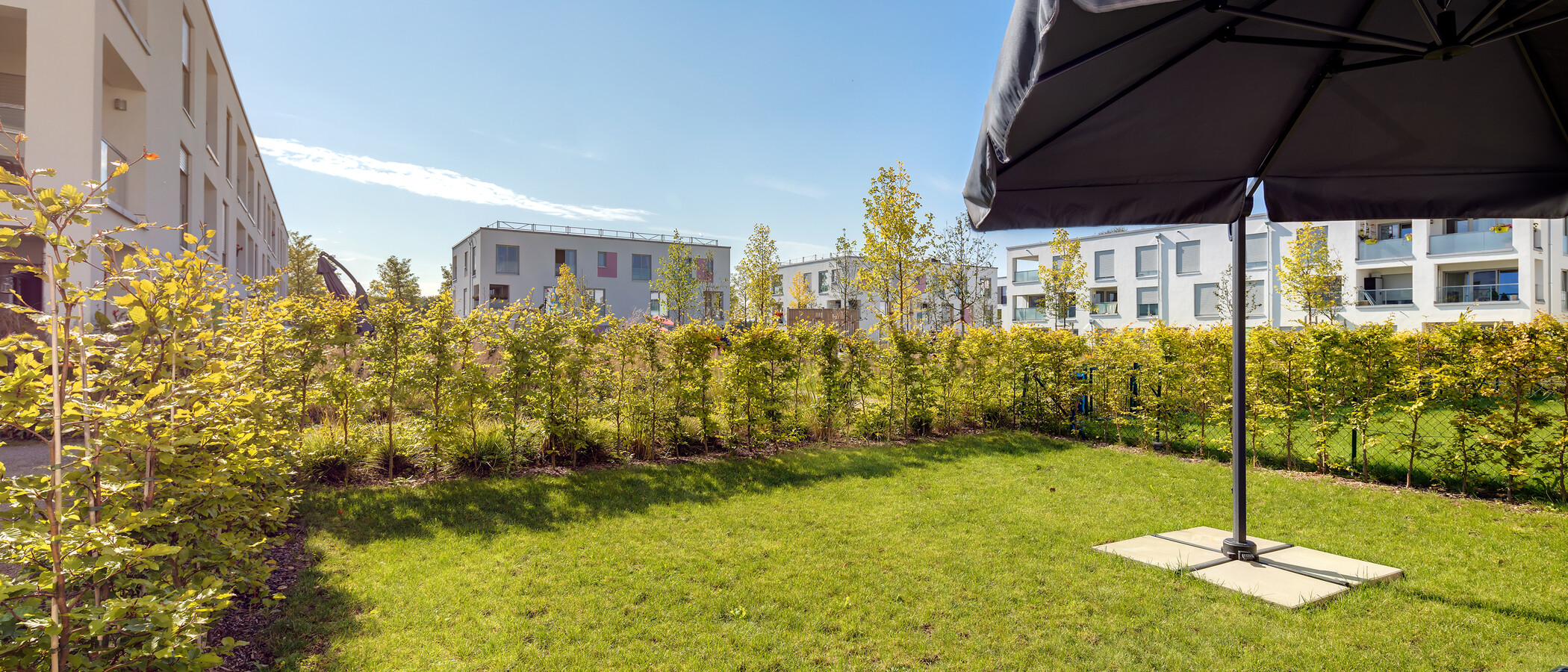 квартира München Messestadt Riem 01 сад 10766