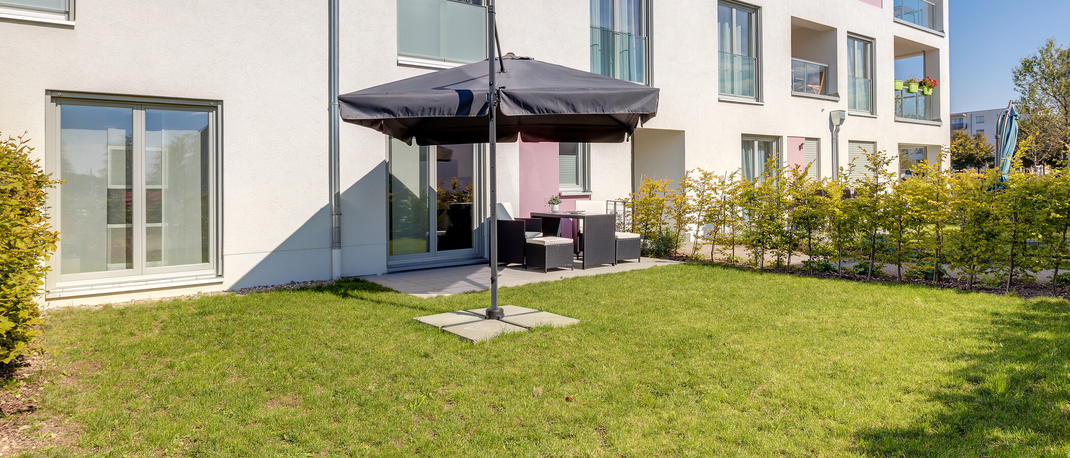 квартира München Messestadt Riem 02 сад 10766