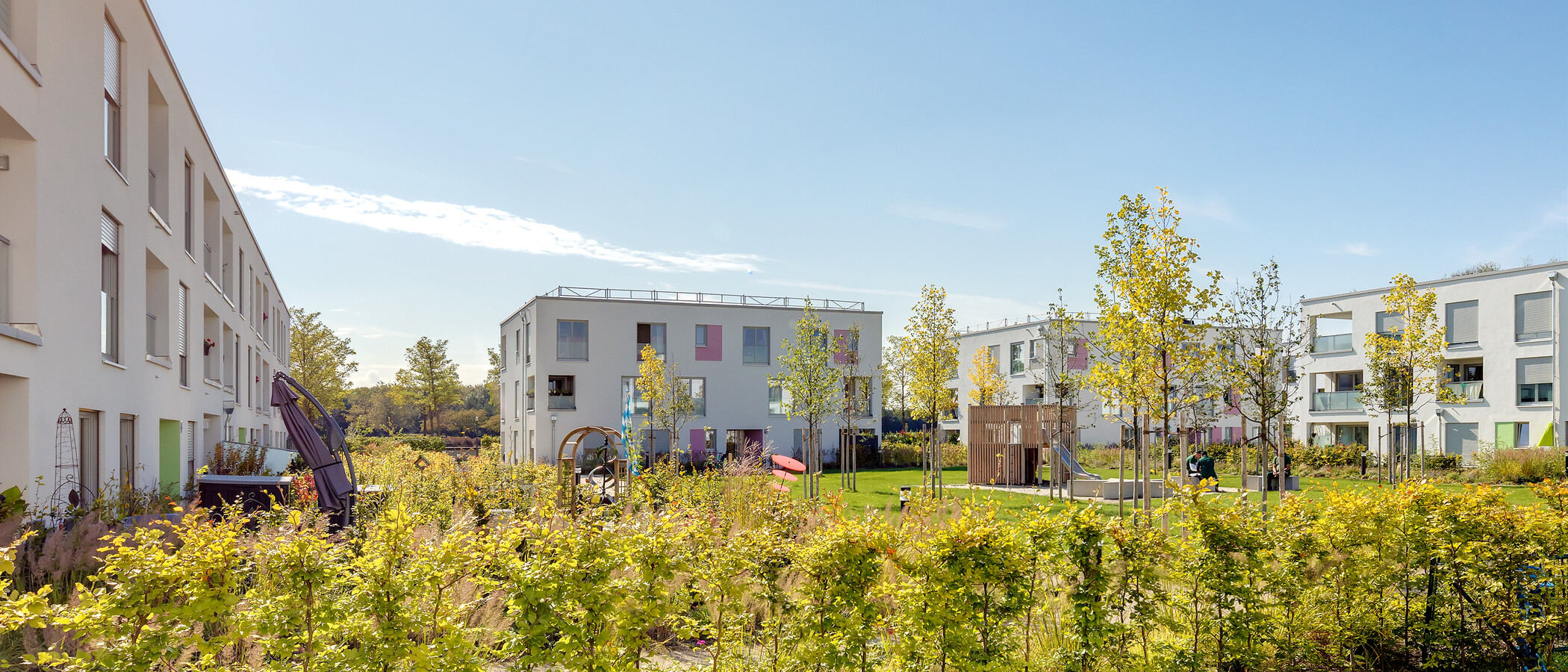 квартира München Messestadt Riem 01 вид из окна 10766