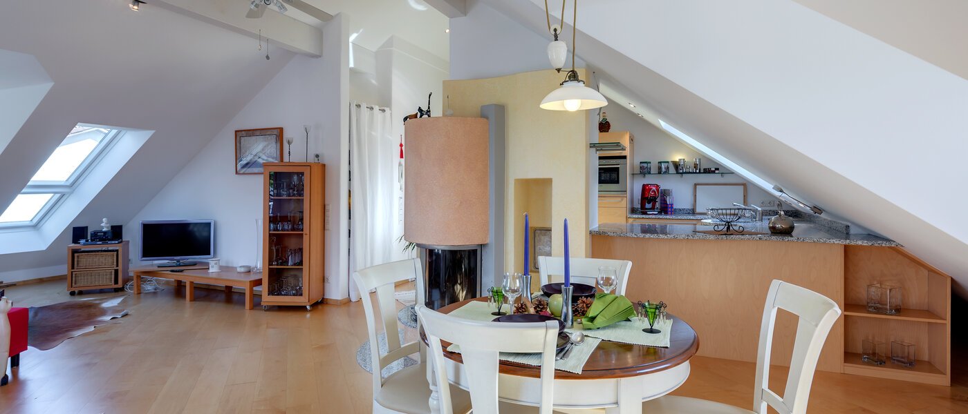 мансардная квартира Neubiberg 03 гостиная 10767