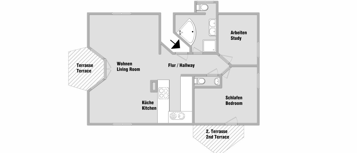 мансардная квартира Neubiberg 01 план этажа 10767