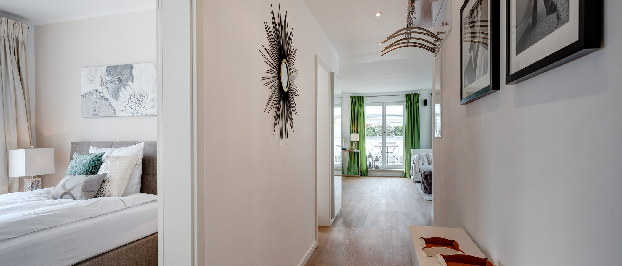 мансардная квартира München Bogenhausen 01 коридор 10781