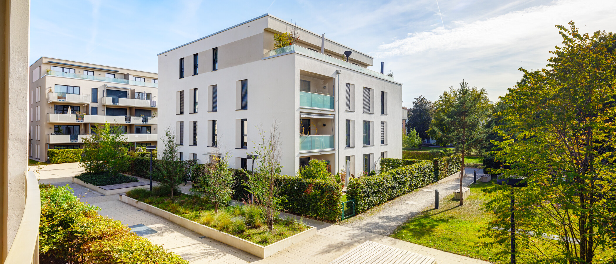 квартира München Schwabing - Domagkpark 01 вид из окна 10791