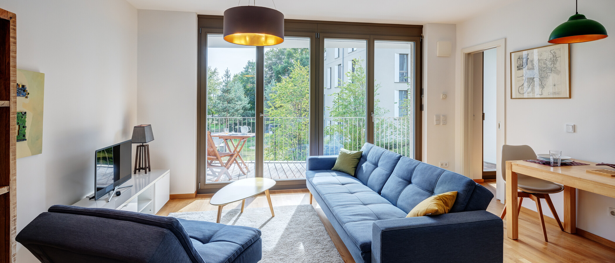 квартира München Schwabing - Domagkpark 01 жилое пространство 10791