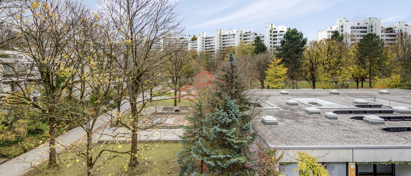 квартира München Olympiadorf 01 вид из окна 10807