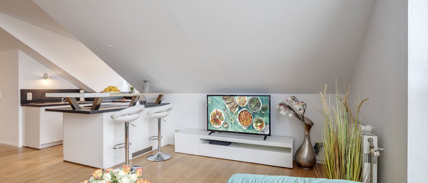 мансардная квартира München Denning 03 гостиная 10809