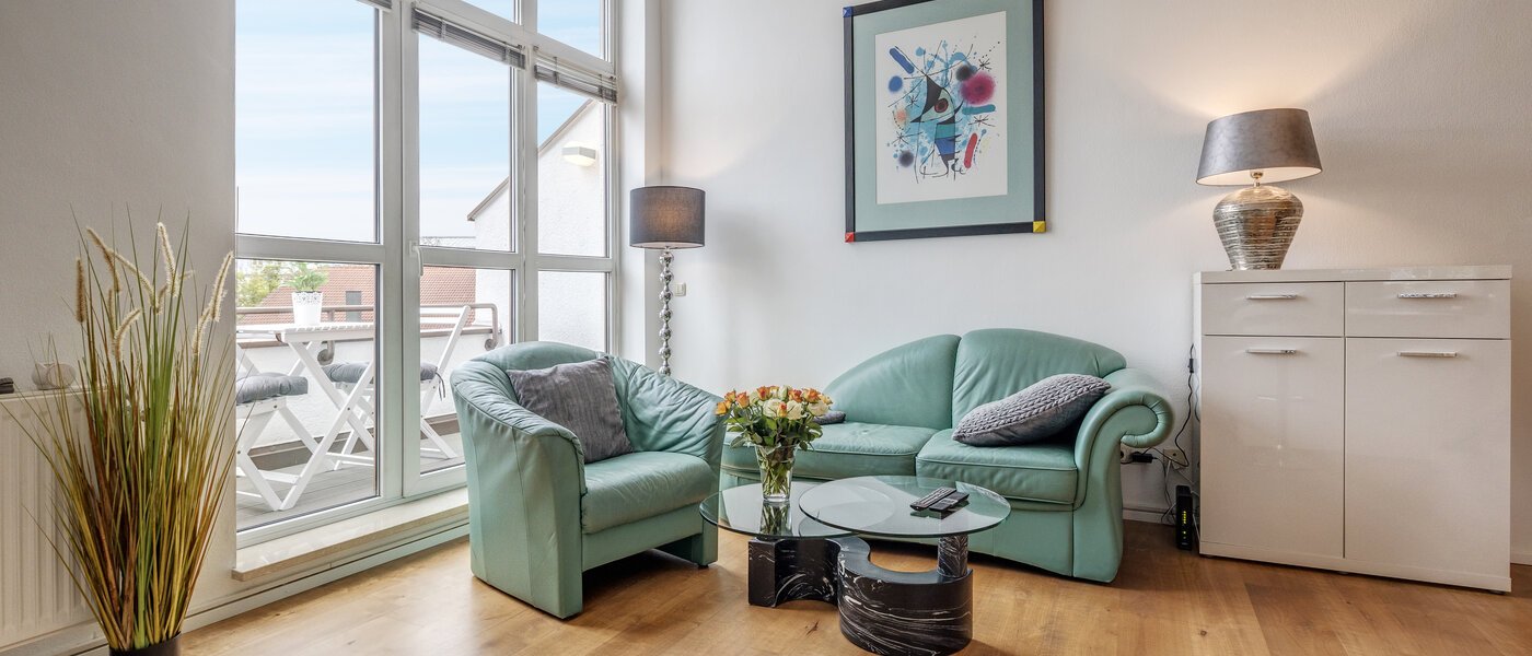 мансардная квартира München Denning 04 гостиная 10809