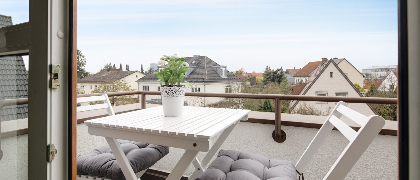 мансардная квартира München Denning 01 2-ой балкон 10809