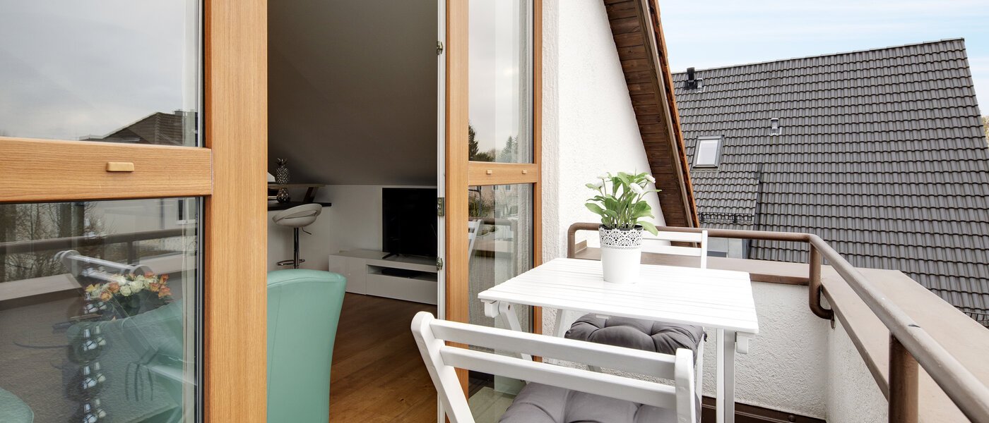 мансардная квартира München Denning 02 2-ой балкон 10809