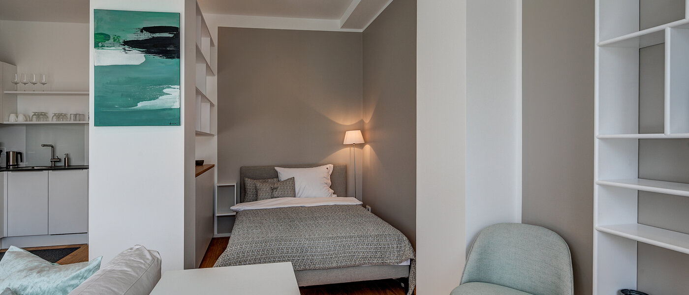 квартира München Schwabing-West (rund um den Hohenzollernplatz) 05 гостиная 10823