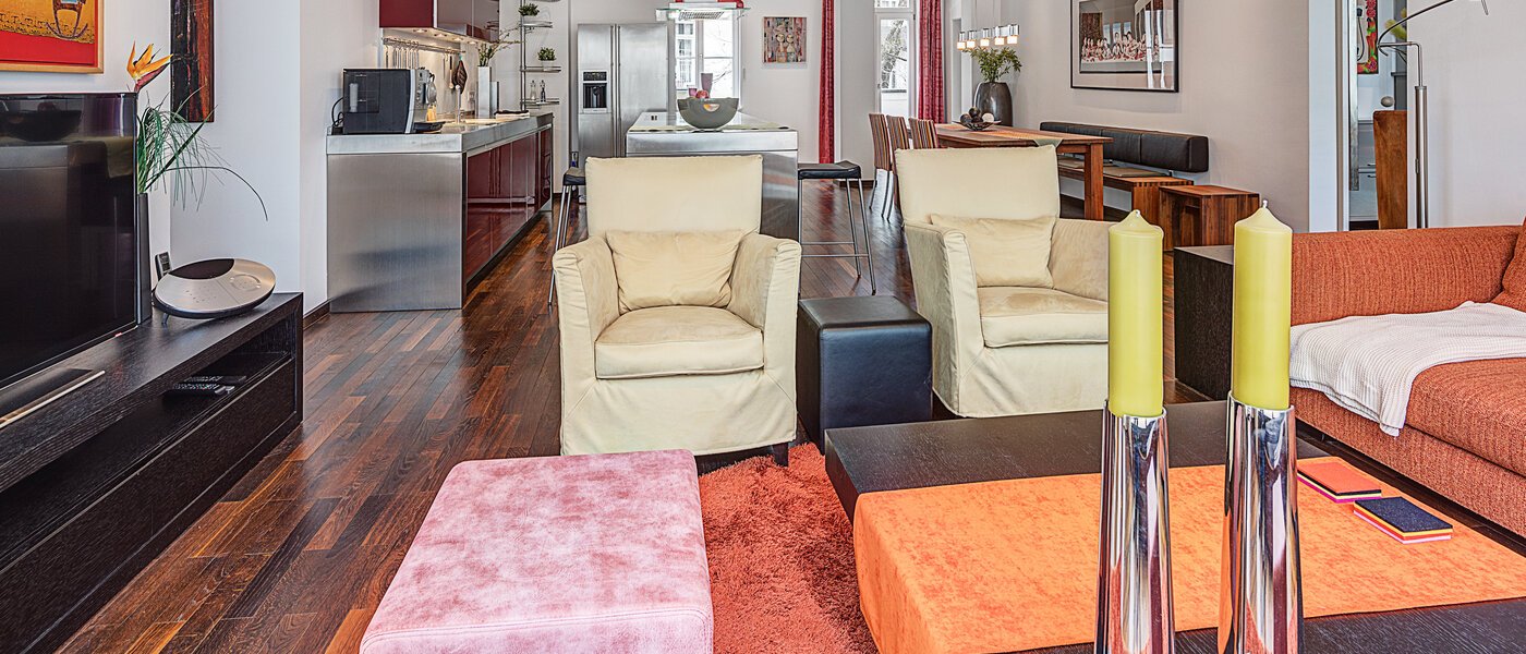 квартира München Bogenhausen 04 гостиная 10830