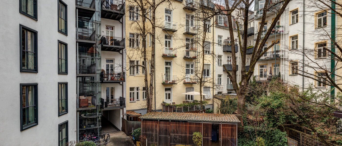 квартира München Bogenhausen 01 вид из окна 10830