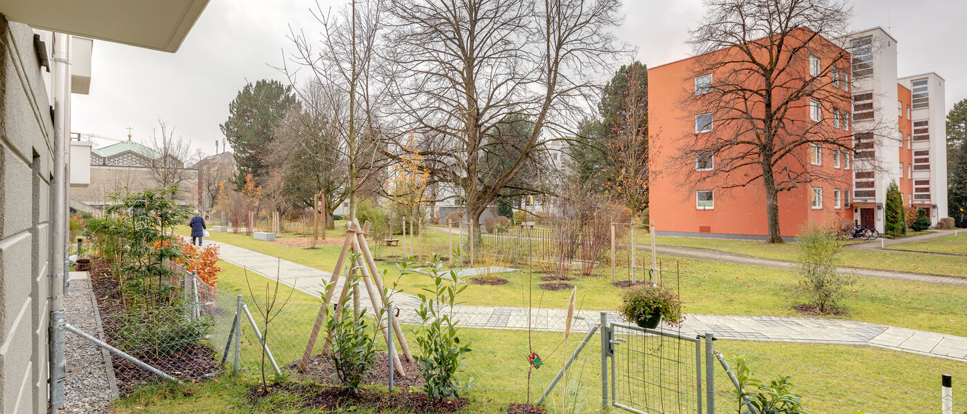 квартира München Parkstadt Bogenhausen 01 вид из окна 10839