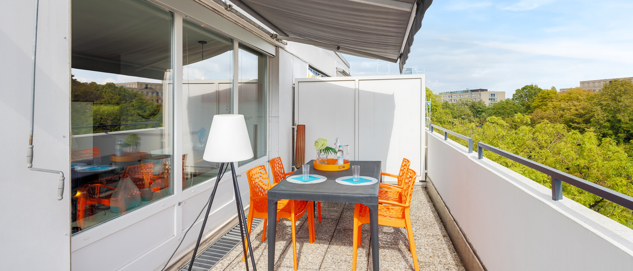 квартира München Neuhausen 01 терраса с крышей 10865
