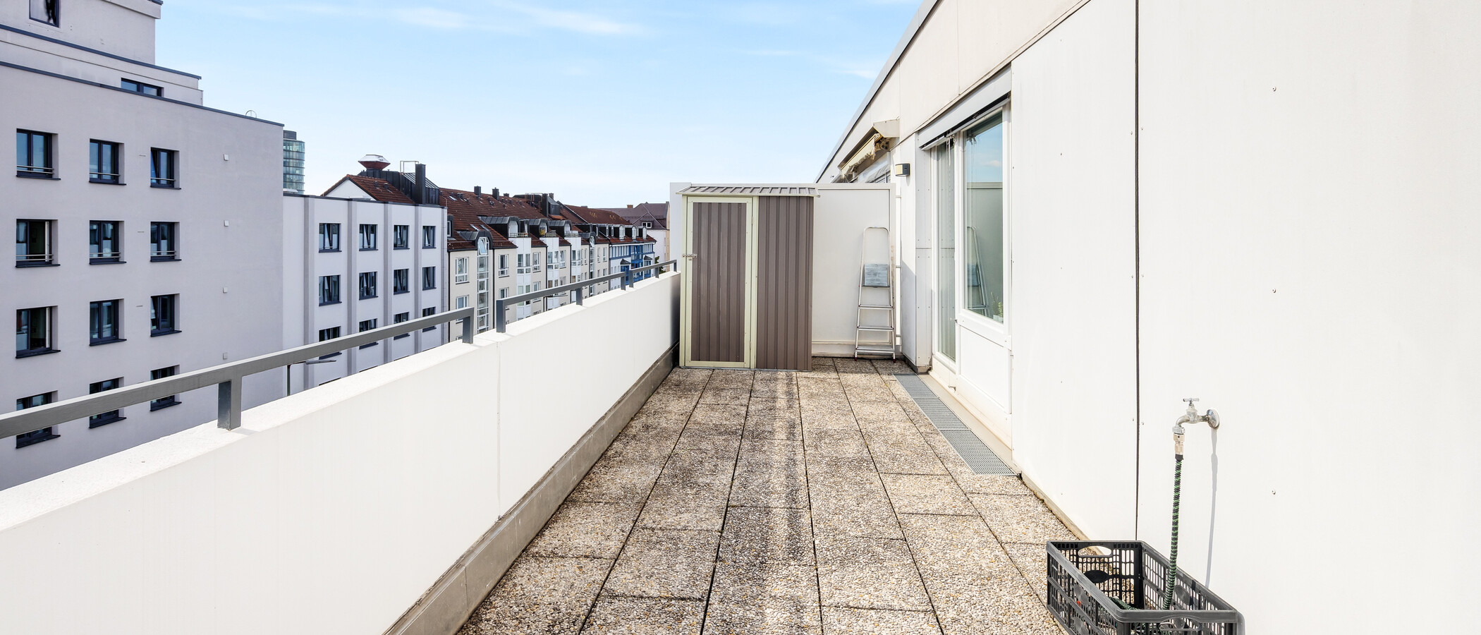 квартира München Neuhausen 05 терраса с крышей 10865