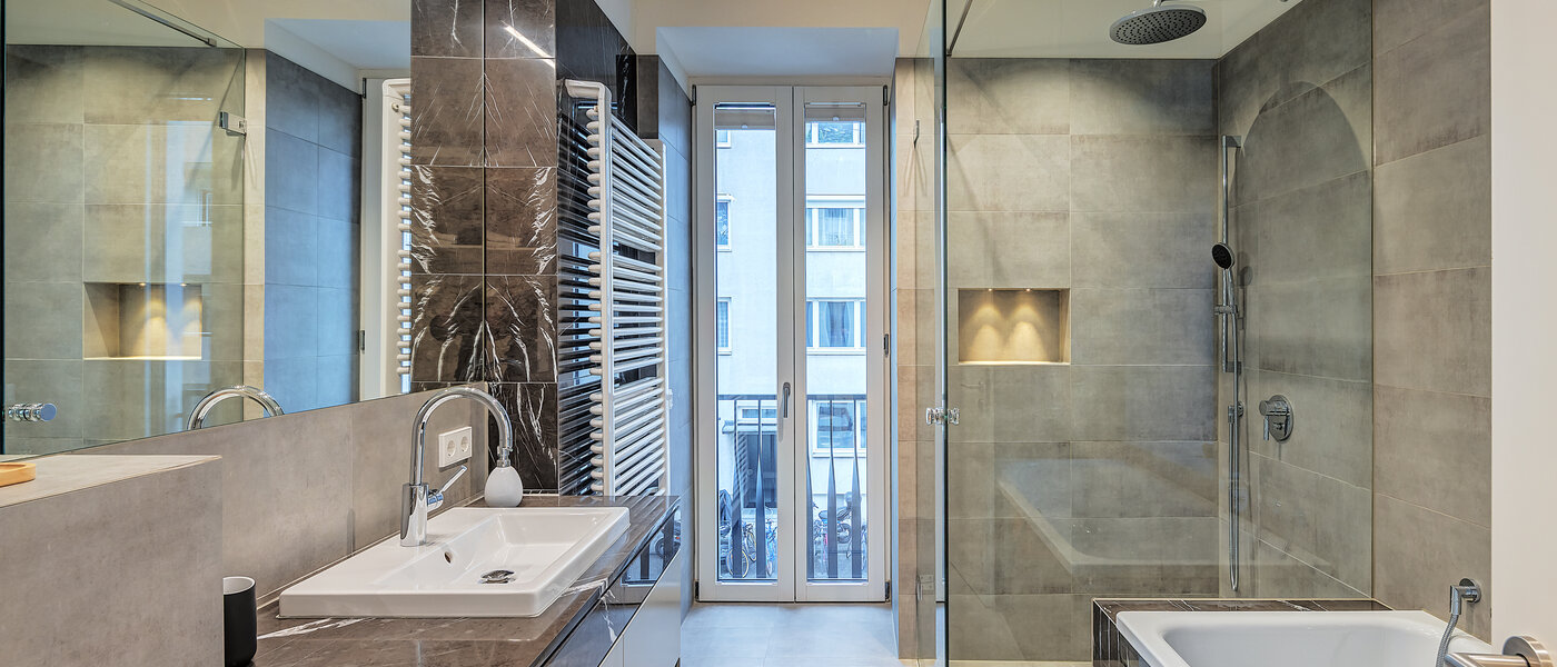 квартира München Maxvorstadt - Rund um den Josephplatz 01 ванная комната 10866