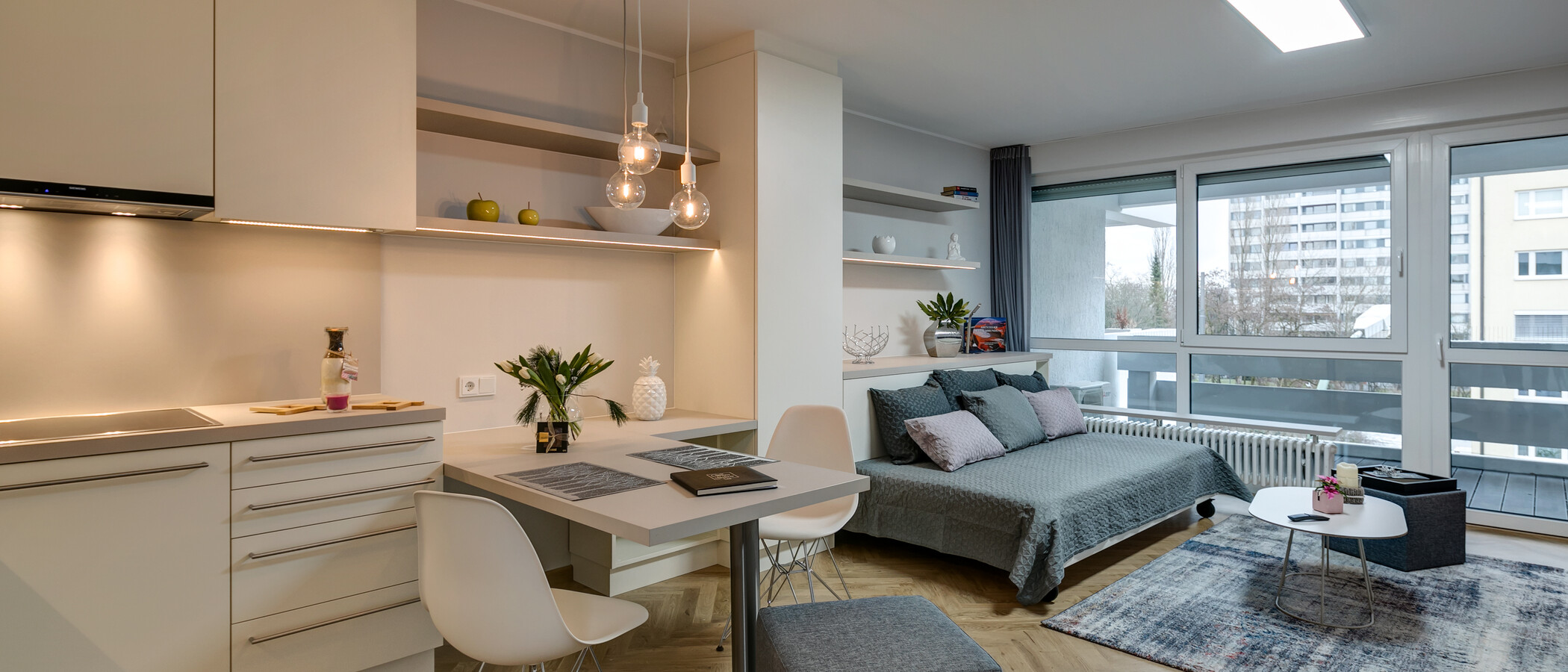 квартира München Schwabing-West 01 гостиная 10867