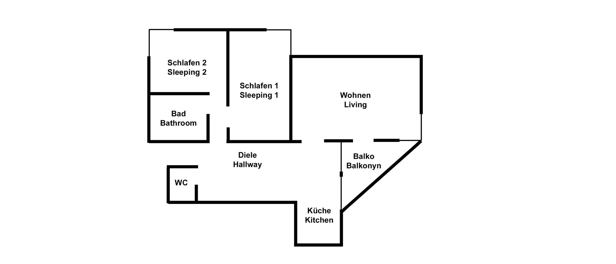 квартира München Schwabing (rechts der Leopoldstraße) 01 план этажа 10897