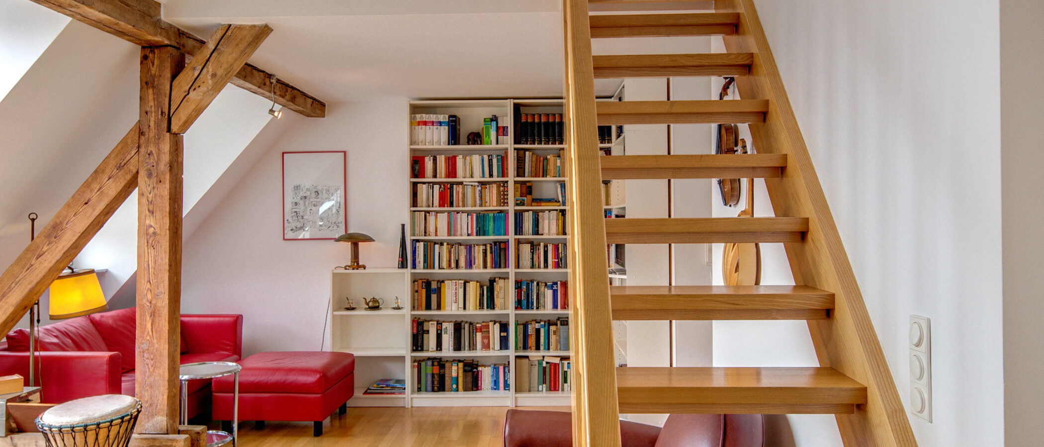 квартира-галерея München Schwabing (links der Leopoldstraße) 05 зона для сна 1090