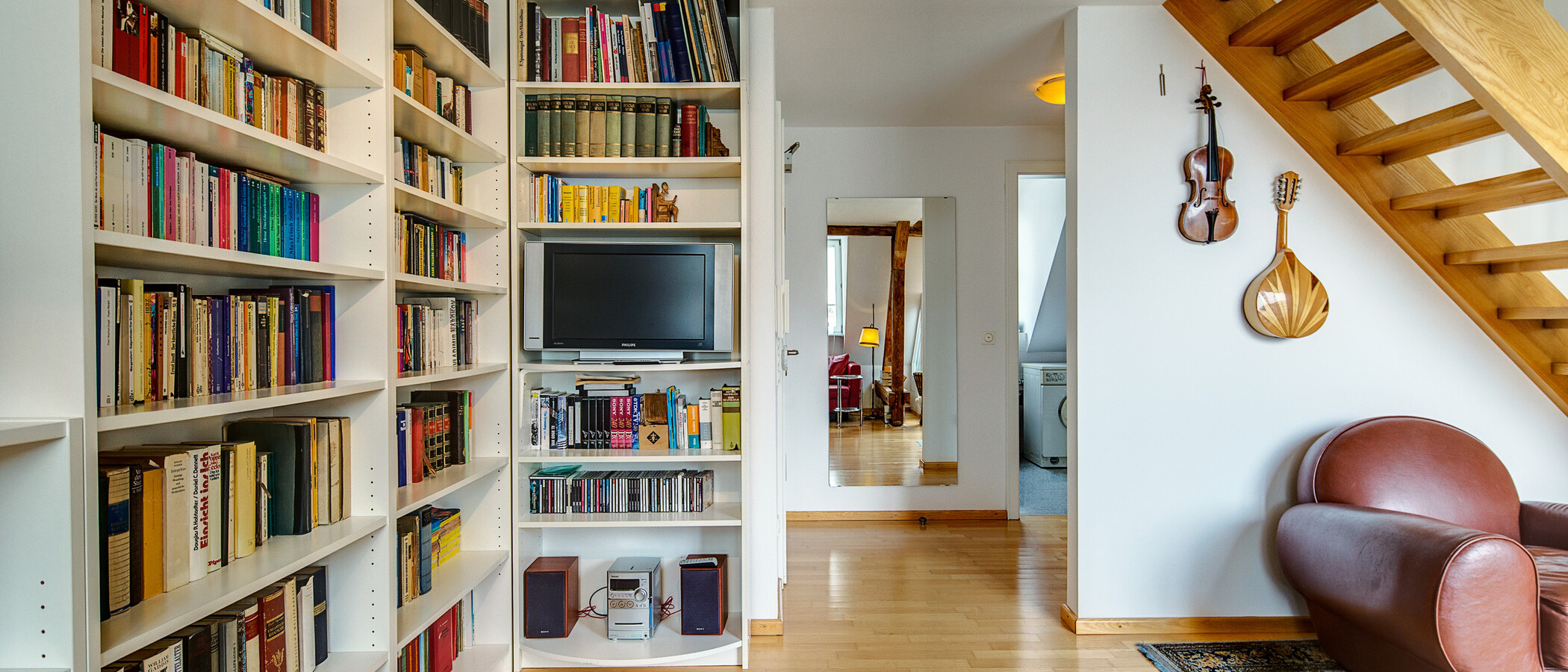 квартира-галерея München Schwabing (links der Leopoldstraße) 05 жилое пространство 1090
