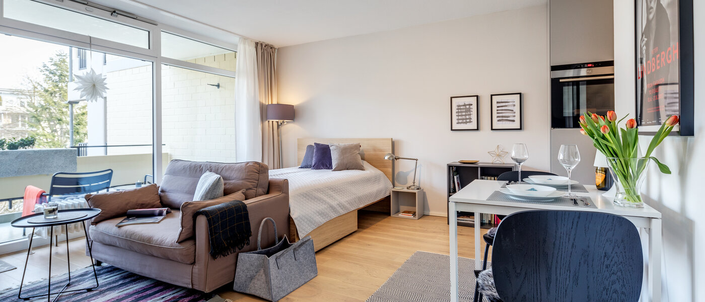 квартира München Obermenzing 01 гостиная 10924