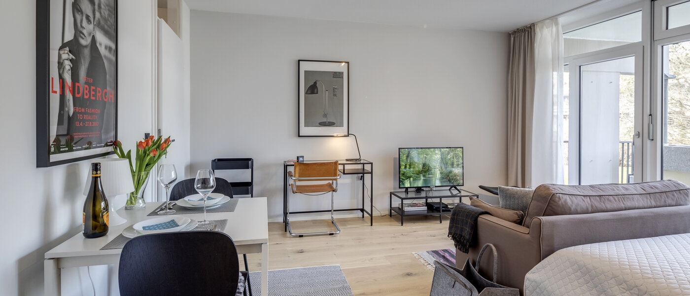 квартира München Obermenzing 04 гостиная 10924