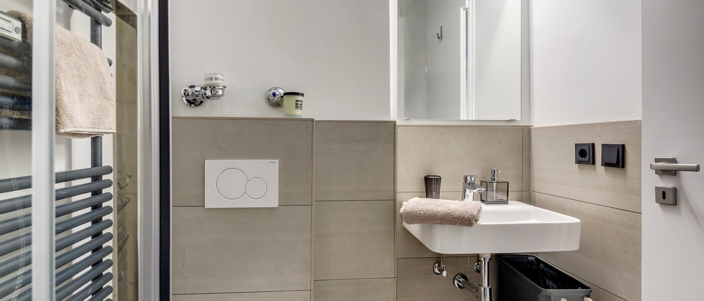 квартира München Obermenzing 04 ванная комната 10924