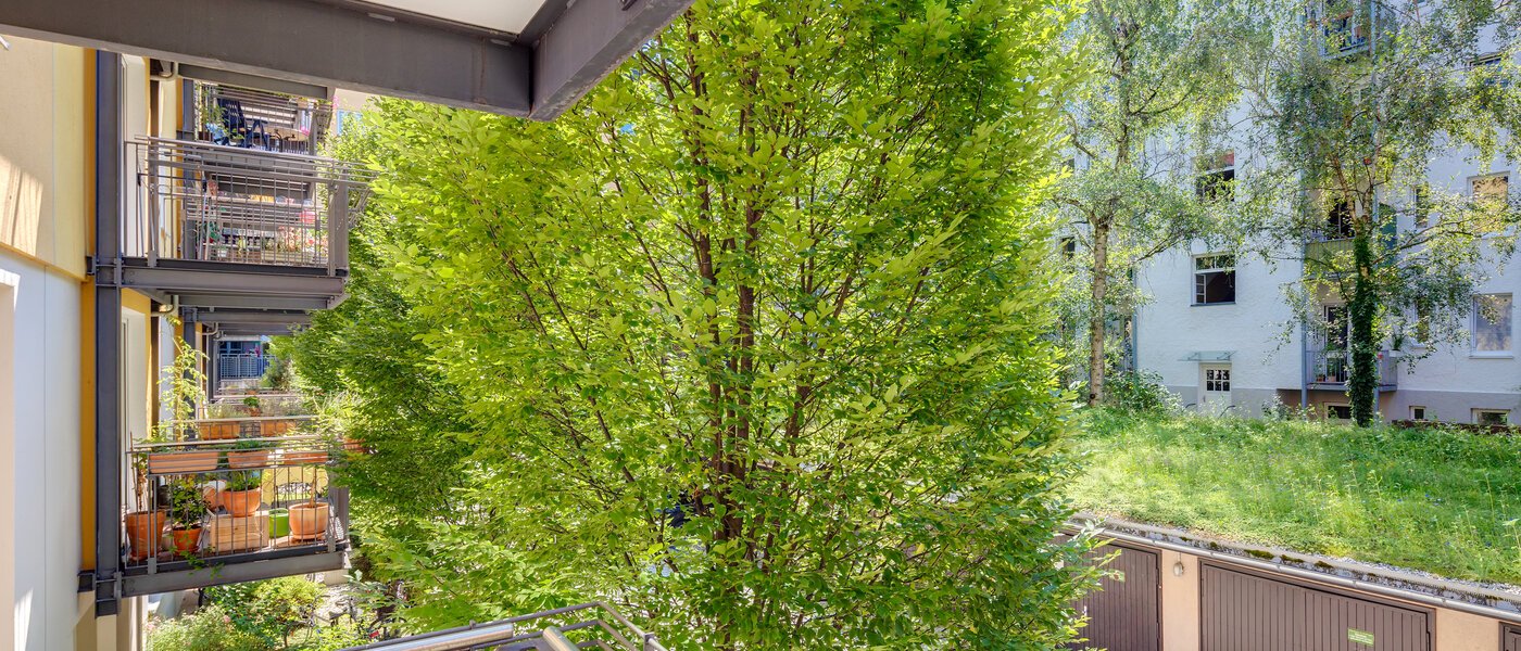 квартира München Schwabing-West (rund um den Hohenzollernplatz) 02 вид из окна 10929