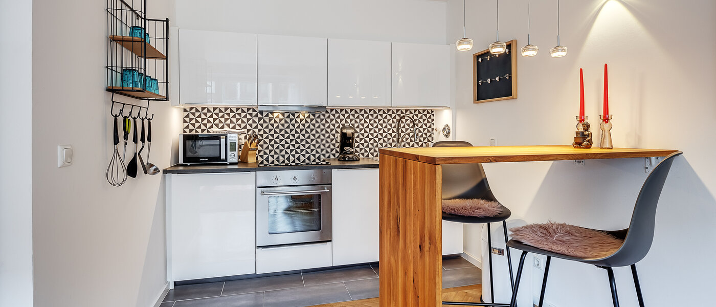 квартира München Maxvorstadt - Universitätsviertel 01 кухня 10955